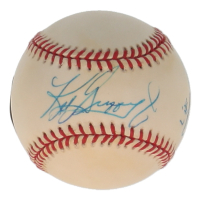 Kevin Mitchell & Ken Griffey Jr. Signed OAL Baseball (Beckett) at PristineAuction.com