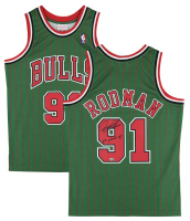 Dennis Rodman Signed Bulls Mitchell & Ness Authentic Jersey Inscribed "5x Champ" (Fanatics) at PristineAuction.com