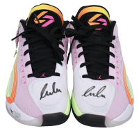 Luka Doncic Signed LE Pair of Jordan Luka 4 "Gone Fishing" Basketball Shoes (Panini) at PristineAuction.com