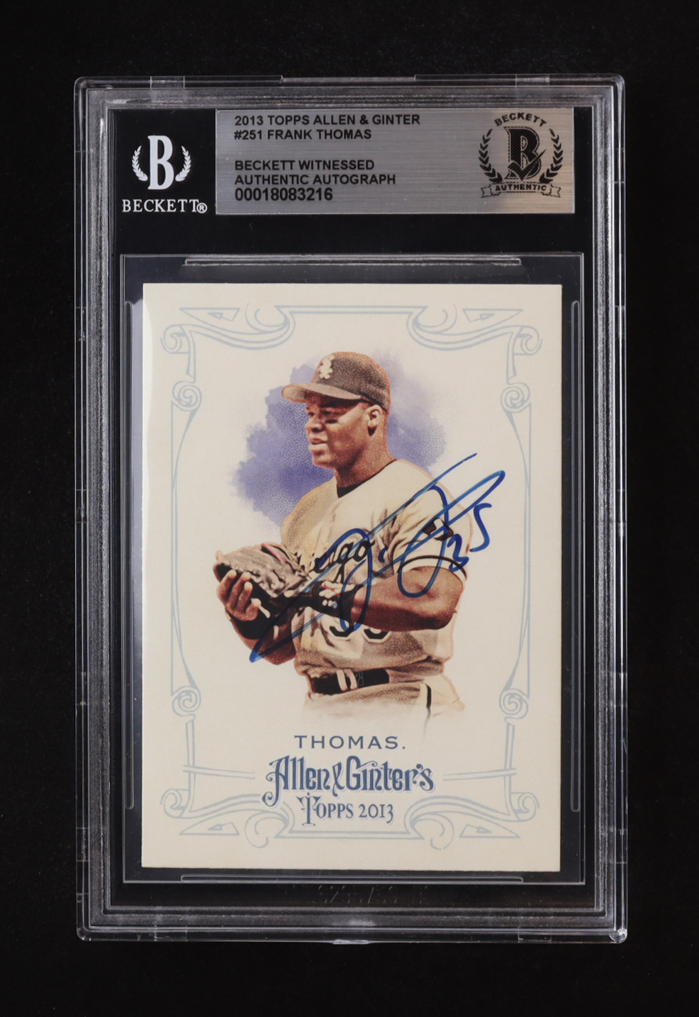 Frank Thomas Signed 2013 Topps Allen and Ginter #251 (BGS) at PristineAuction.com Frank Thomas Signed 2013 Topps Allen and Ginter #251 (BGS) at PristineAuction.com