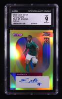 Endrick 2022 Leaf Vivid Autographs Yellow #BAE1 RC #10/10 (CGC 9 | Autograph Graded 9) at PristineAuction.com
