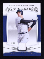 Aaron Judge 2018 Panini National Treasures League Leaders Memorabilia #4 #13/99 at PristineAuction.com