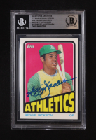 Reggie Jackson Signed 2013 Topps Archives '72 Basketball Design #RJ (BGS) at PristineAuction.com