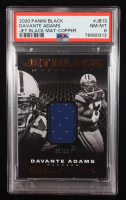 Davante Adams 2020 Panini Black Jet Black Materials Copper #13 #37/50 (PSA 8) at PristineAuction.com