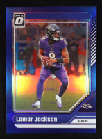 Lamar Jackson 2024 Donruss Optic Blue #13 #005/199 at PristineAuction.com