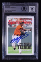 Miguel Tejada Signed 2005 Topps #358 AS (BGS | Autograph Graded BGS 10) at PristineAuction.com
