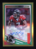 Michael Vick 2025 Score Signatures Gold Zone #256 #28/50 at PristineAuction.com