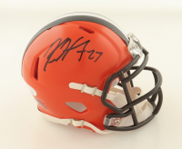 Kareem Hunt Signed Browns Speed Mini Helmet (JSA) at PristineAuction.com