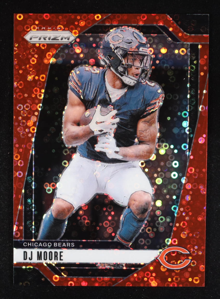 D.J. Moore 2024 Panini Prizm Prizms No Huddle Red #48 #10/75