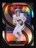 Bo Nix 2024 Select Prizm Silver Die Cut #117 RC at PristineAuction.com