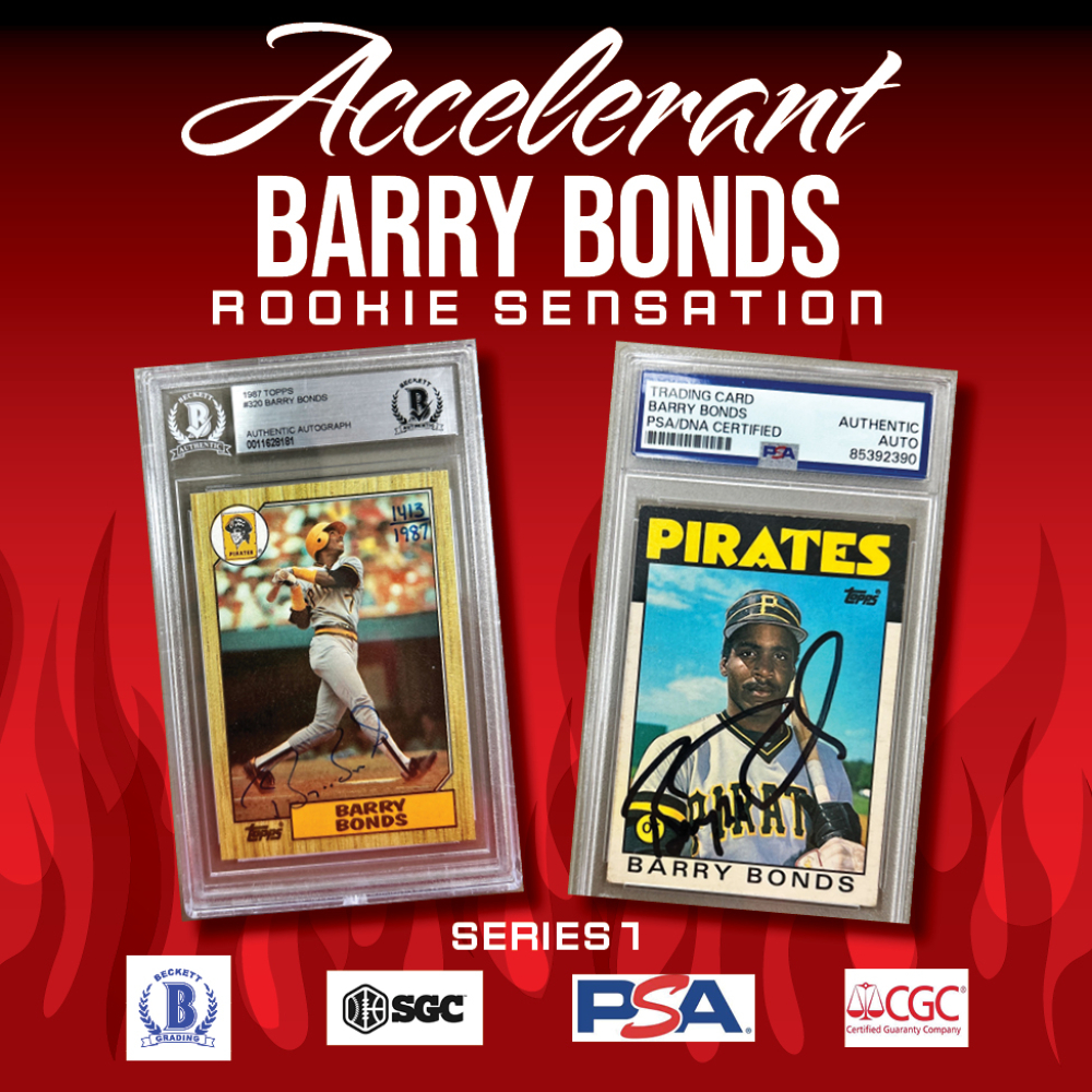 Accelerant "BARRY BONDS ROOKIE SENSATION" Series 1 Mystery Box/Pack at PristineAuction.com