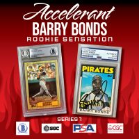 Accelerant "BARRY BONDS ROOKIE SENSATION" Series 1 Mystery Box/Pack at PristineAuction.com