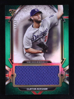 Clayton Kershaw 2024 Topps Triple Threads Single Jumbo Relics Emerald #SJRCK #17/27 at PristineAuction.com