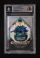 Macklin Celebrini Signed 2024-25 Black Diamond Ideal Cut Rookies #ICRMC #77/99 RC (BGS) at PristineAuction.com