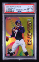 John Elway 2024 Topps Chrome All Etch Yellow Refractors #CAEJE #25/75 (PSA 10) at PristineAuction.com