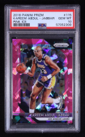 Kareem Abdul-Jabbar 2018-19 Panini Prizm Prizms Pink Ice #115 (PSA 10) at PristineAuction.com