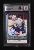 Brock Boeser Signed 2017-18 Upper Deck #247 RC (BGS | Auto 10) at PristineAuction.com