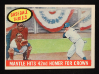 Mickey Mantle 1959 Topps #461 Baseball Thrills at PristineAuction.com