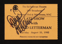 David Letterman Signed "Late Show with David Letterman" Show Ticket (JSA) at PristineAuction.com