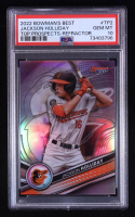 Jackson Holliday 2022 Bowman's Best Top Prospects Refractors #TP2 RC (PSA 10) at PristineAuction.com