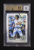 Tyler Soderstrom Signed 2020 Bowman Chrome Draft Refractors #BD119 RC (BAS 9.5 | Auto 10) at PristineAuction.com