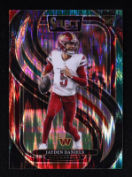 Jayden Daniels 2024 Select Prizm Green and Red Shock #112 RC at PristineAuction.com