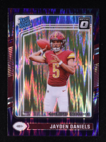 Jayden Daniels 2024 Donruss Optic Purple Shock #248 RR RC at PristineAuction.com