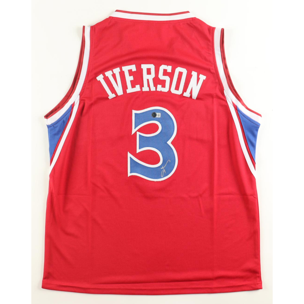 Allen Iverson Signed Jersey (Beckett) at PristineAuction.com