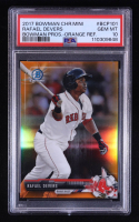 Rafael Devers 2017 Bowman Chrome Prospects Orange Refractors #BCP101 RC #4/25 (PSA 10) at PristineAuction.com