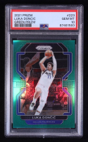 Luka Doncic 2021-22 Panini Prizm Prizms Green #223 (PSA 10) at PristineAuction.com