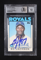 Bo Jackson Signed 1986 Topps Traded #50T RC (BGS | Auto 10) at PristineAuction.com