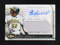 Yoenis Cespedes 2012 Finest Rookie Jumbo Relic Autographs X-Fractors #YC RC #76/299 at PristineAuction.com