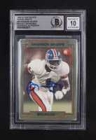 Shannon Sharpe Signed 1990 Action Packed Rookie Update #46 RC (BGS | Auto 10) at PristineAuction.com