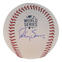 Dansby Swanson Signed Official 2021 World Series Logo Baseball (Beckett) at PristineAuction.com