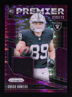 Brock Bowers 2024 Panini Prizm Premier Jerseys Purple Pulsar #3 RC at PristineAuction.com