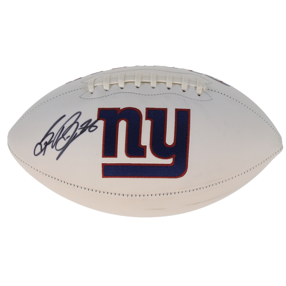 Saquon Barkley Signed Giants Logo Football (PSA) at PristineAuction.com