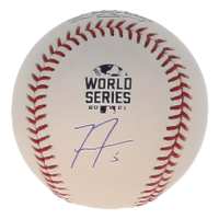 Freddie Freeman Signed Official 2021 World Series Logo Baseball (Beckett) at PristineAuction.com