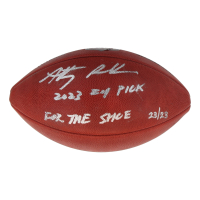 Anthony Richardson Signed LE "The Duke" NFL Football Inscribed "2023 #4 Pick" & "For The Shoe" (Fanatics) at PristineAuction.com