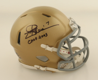 Joe Theismann Signed Notre Dame Fighting Irish Mini Speed Helmet Inscribed "CHOF 2003" (Beckett) at PristineAuction.com