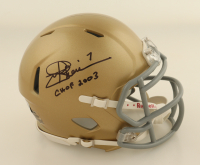Joe Theismann Signed Notre Dame Fighting Irish Mini Speed Helmet Inscribed "CHOF 2003" (Beckett) at PristineAuction.com