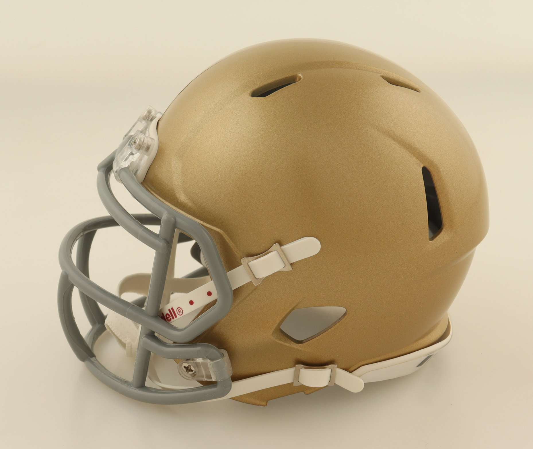 Joe Theismann Signed Notre Dame Fighting Irish Mini Speed Helmet Inscribed "CHOF 2003" (Beckett) at PristineAuction.com Joe Theismann Signed Notre Dame Fighting Irish Mini Speed Helmet Inscribed "CHOF 2003" (Beckett) at PristineAuction.com