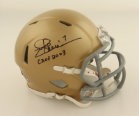 Joe Theismann Signed Notre Dame Fighting Irish Mini Speed Helmet Inscribed "CHOF 2003" (Beckett) at PristineAuction.com