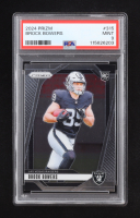 Brock Bowers 2024 Prizm #315 RC (PSA 9) at PristineAuction.com