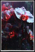 "Floral Nocturna" 24x36 2025 Original Fine Art Giclee Print on 257 GSM Paper by Tadas Zaicikas | TedyZet (Zaicikas) at PristineAuction.com
