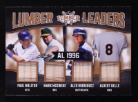 Paul Molitor / Mark McGwire / Alex Rodriguez / Albert Belle 2021 Leaf Lumber Lumber Leaders #LL216 #15/30 at PristineAuction.com