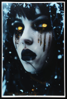 "Golden Eyes - Cold Winter" 24x36 2025 Original Fine Art Giclee Print on 257 GSM Paper by Tadas Zaicikas | TedyZet (Zaicikas) at PristineAuction.com