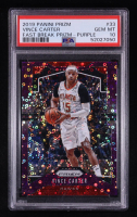 Vince Carter 2019-20 Panini Prizm Prizms Fast Break Purple #33 #42/75 (PSA 10) at PristineAuction.com