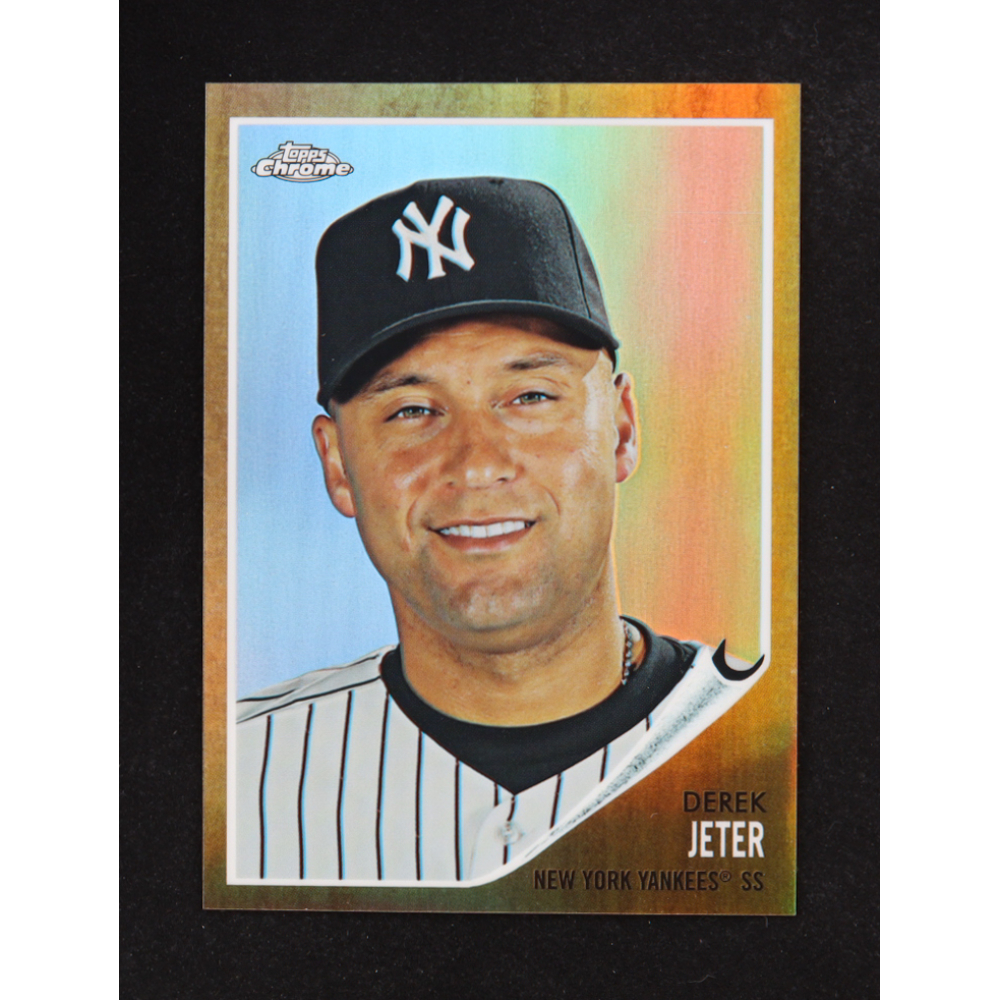 Derek Jeter 2011 Topps Heritage Chrome Refractors #C170 #168/562 at PristineAuction.com