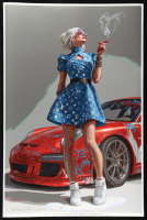 "Retro Queen" 24x36 2025 Original Fine Art Giclee Print on 257 GSM Paper by Tadas Zaicikas | TedyZet (Zaicikas) at PristineAuction.com