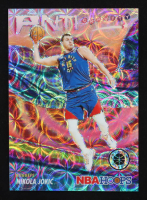 Nikola Jokic 2023-24 Hoops Premium Stock Anti Gravity Premium Red Prizm #17 #19/88 at PristineAuction.com